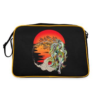 Cheval sauvage Chevaux sauvages Chevaux - Sac Retro - noir/or - Dos