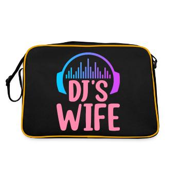 DJ’s Wife Disc Jockey Platine vinyle - Sac Retro - noir/or - Dos