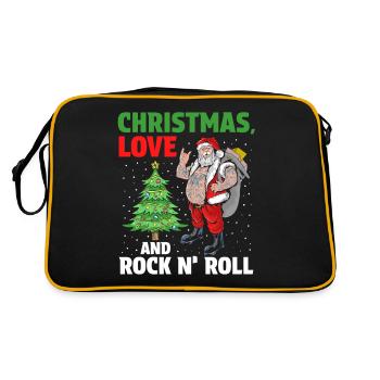 Heavy Hard Metal Noël, Love Rock 'n' Roll - Sac Retro - noir/or - Dos