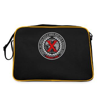 Vegan, Anti-drogues, Hardcore Punk Straight Edge - Sac Retro - noir/or - Dos