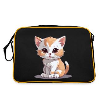 Chaton Chat Chats Chat Domestique Miaulement - Sac Retro - noir/or - Dos