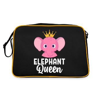 Elephant Queen Elephant Mom - Retro Bag - black/gold - Back