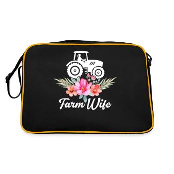 Femme de fermier Fermier Fermier Fermier - Sac Retro - noir/or - Dos