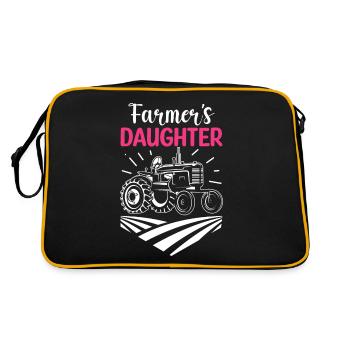 Fille d’agriculteur Agriculteur Agriculteur - Sac Retro - noir/or - Dos