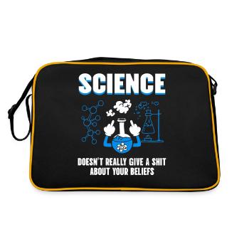 Étudiant en humour scientifique, Physique, Chimie - Sac Retro - noir/or - Dos