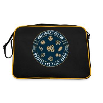funny saying. Viruses Science Research - Retro Bag - black/gold - Back