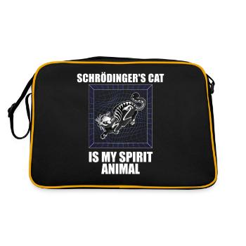 Physique Quantum Nerd Dead + Alive Schrödingers - Sac Retro - noir/or - Dos