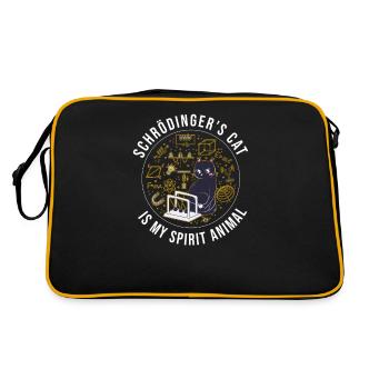 Physique Quantum Nerd Dead + Alive Schrödingers - Sac Retro - noir/or - Dos