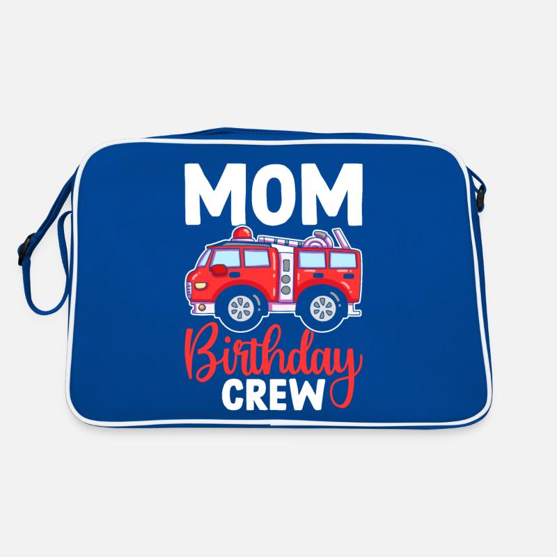 Firefighter Firefighter Mom Birthday Crew Retro Bag