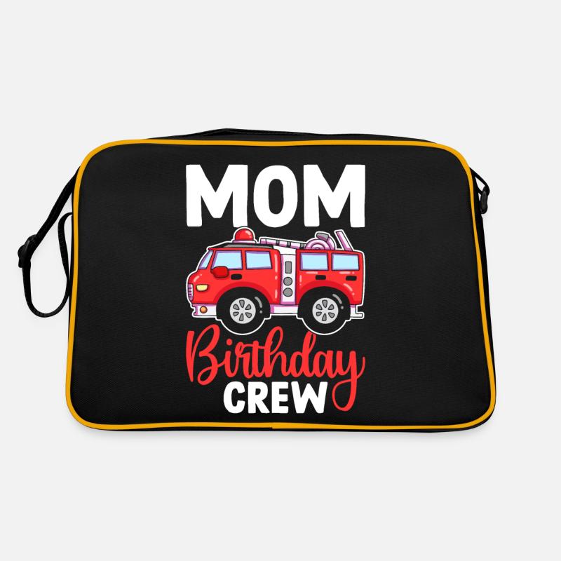 Pompier Pompier Maman Équipe d’anniversaire Sac Retro