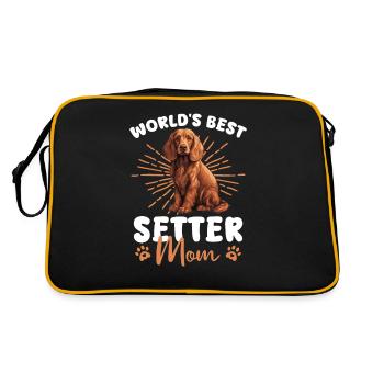 Setter Rouge Irlandais Setter Groovy Maman - Sac Retro - noir/or - Dos