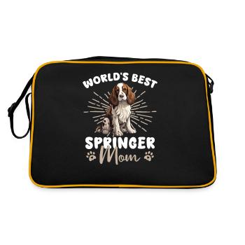 English Springer Spaniel Groovy Springer Mom - Retro Bag - black/gold - Back