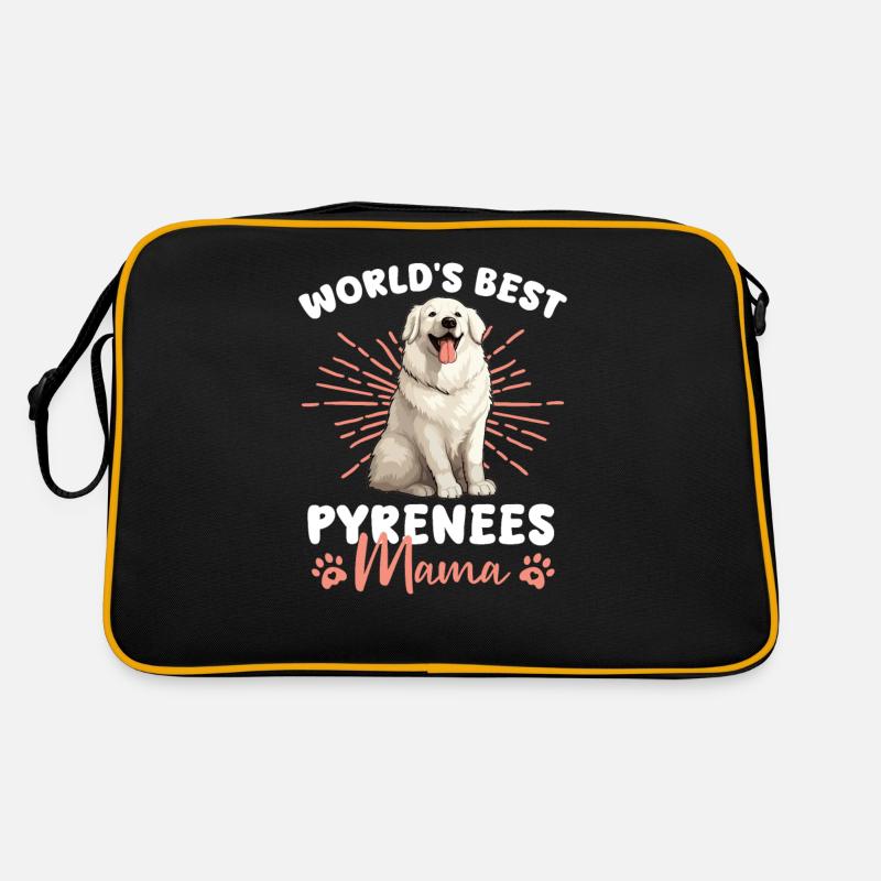 Pyrenean Mountain Dog Great Pyrenees Mama Retro Bag