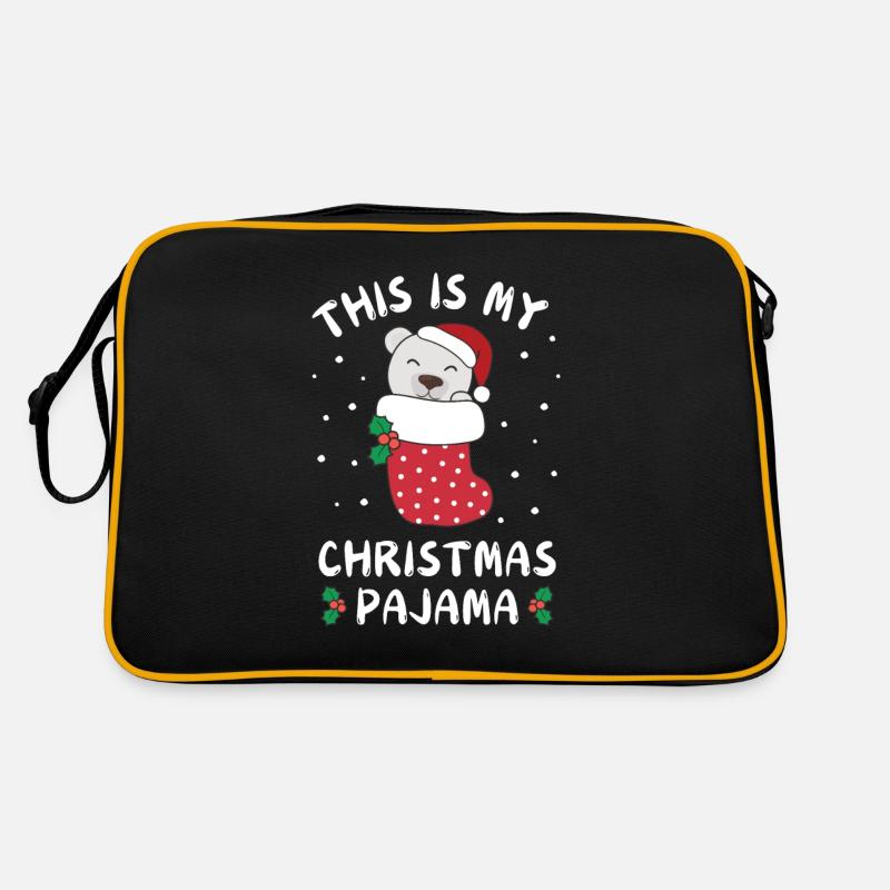 C’est mon pyjama de Noël, doux ours polaire Sac Retro