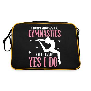 Not always gymnastics, oh wait, but I do acrobatic gymnastics - Retro Bag - black/gold - Back