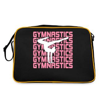 Gymnastics Gymnast Acrobat - Retro Bag - black/gold - Back