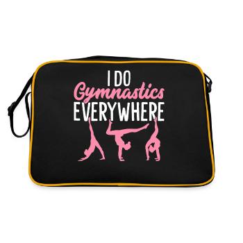 I do gymnastics everywhere Gymnast Acrobat - Retro Bag - black/gold - Back