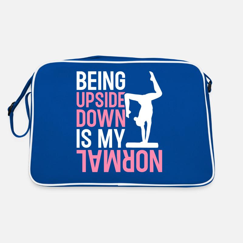 Gymnastics acrobat Standing upside down is my Retro Bag