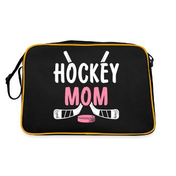 Hockey Maman Joueuse Maman - Sac Retro - noir/or - Dos