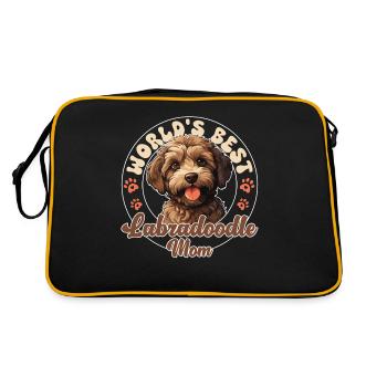 Labradoodle Groovy Labradoodle Maman - Sac Retro - noir/or - Dos