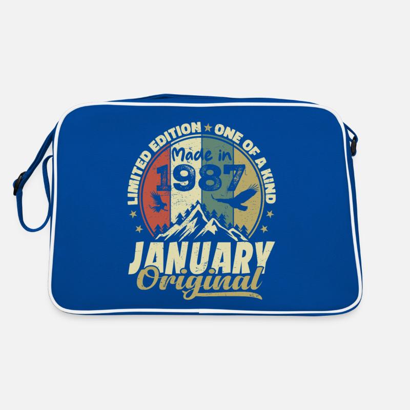 Anniversaire Janvier 1987 - Original Janvier 1987 Sac Retro