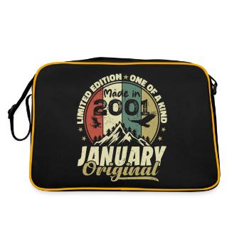Birthday January 2001 - Original January 2001 - Retro Bag - black/gold - Back