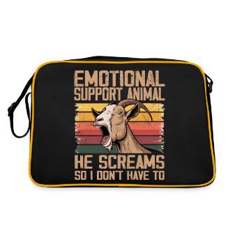 Emotional Support Animal - Retro Bag - black/gold - Back