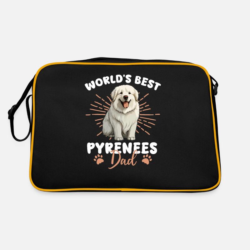 Pyrenean Mountain Dog Great Pyrenees Dad Retro Bag