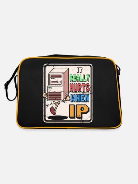 IT Geek, PC Accessories Storage Devices Evolution - Retro Bag - black/gold - Back