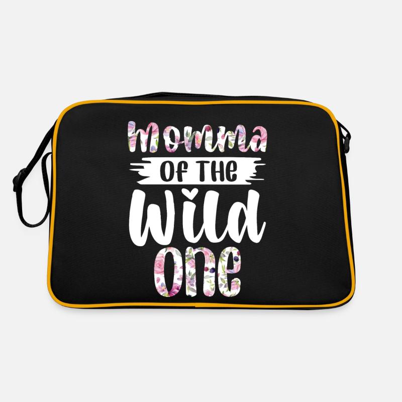 Momma der wilden ein Arborist 1 Jahr alt Retro Tasche