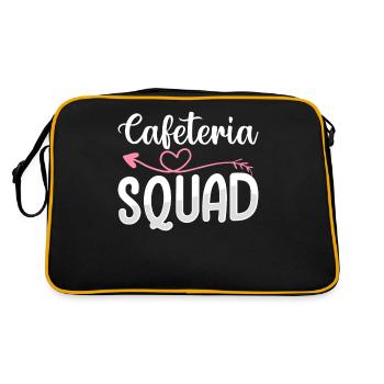 Cafeteria-Kader Mittagessen Dame - Retro Tasche - Schwarz/Gold - Hinten