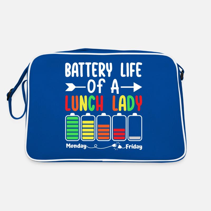 Batterielebensdauer einer Mitarbeiterin in der Retro Tasche