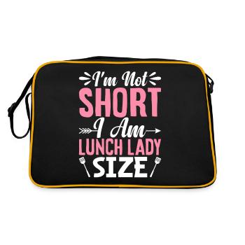 Je ne suis pas petite, je suis la dame du déjeuner - Sac Retro - noir/or - Dos