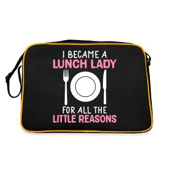 Lunch Lady Pour toutes les petites raisons - Sac Retro - noir/or - Dos