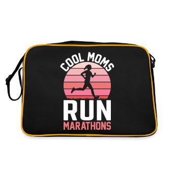 Runner Running Friend Marathon Runner Mother - Retro Bag - black/gold - Back