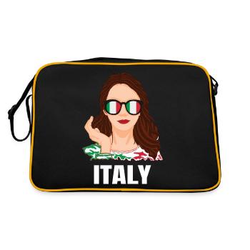 Sport Italie, Football, Tenue pour fan de sport - Sac Retro - noir/or - Dos