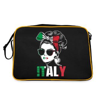 Sport Italie, Football, Tenue pour fan de sport - Sac Retro - noir/or - Dos