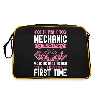 Mécanicien la première fois réparation automobile - Sac Retro - noir/or - Dos