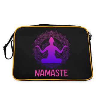 Namaste Yoga Meditation Combinaison de méditation - Sac Retro - noir/or - Dos