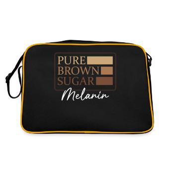 Pure Brown Sugar Melanin Brown Skin Black - Retro Bag - black/gold - Back