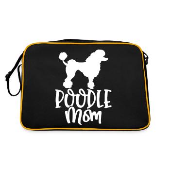 Caniche Maman Caniche Chien Amant Chien Maman - Sac Retro - noir/or - Dos