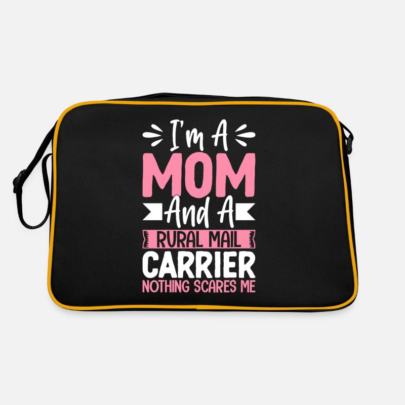 Mail Lady Mom Mail Postal Worker On Retro Bag