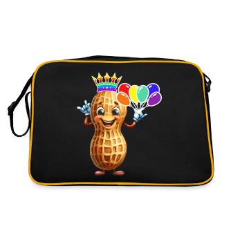 LGBT Peanut Birthday Peanuts Balloons - Retro Bag - black/gold - Back