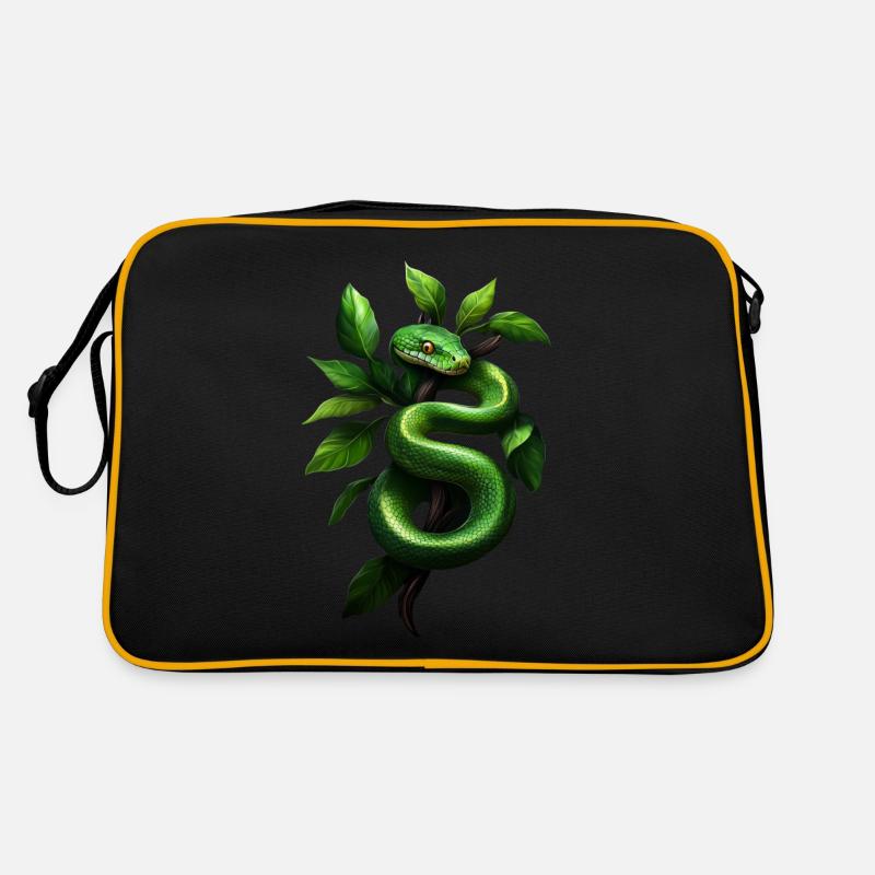 Arbre vert Python Serpents Amoureux Terrarium Sac Retro