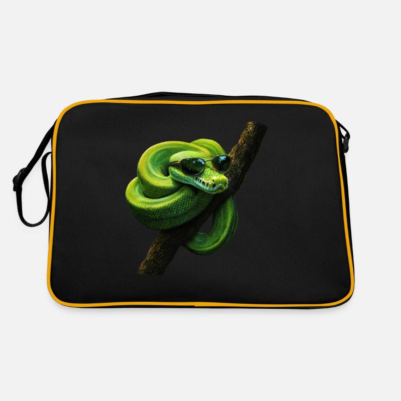Arbre vert Python Serpents Amoureux Terrarium Sac Retro