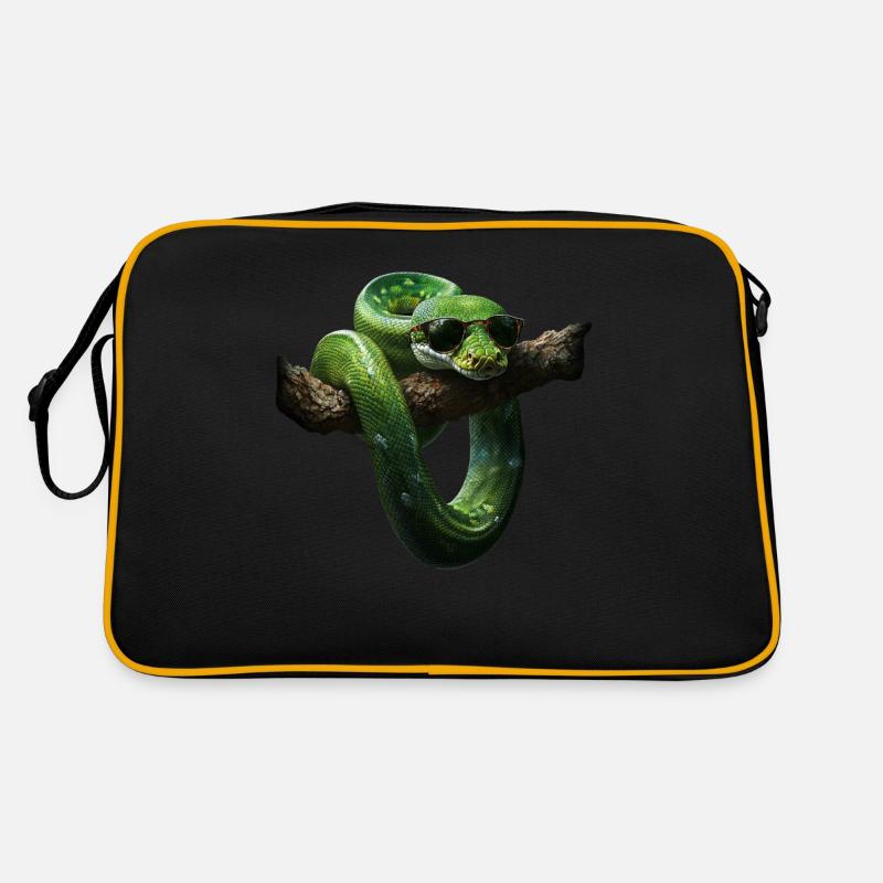 Arbre vert Python Serpents Amoureux Terrarium Sac Retro