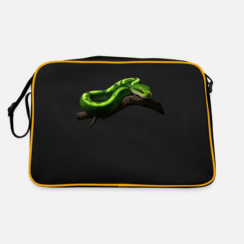 Arbre vert Python Serpents Amoureux Terrarium Sac Retro