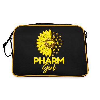 Pharm Girl Pharmacy Student - Retro Bag - black/gold - Back