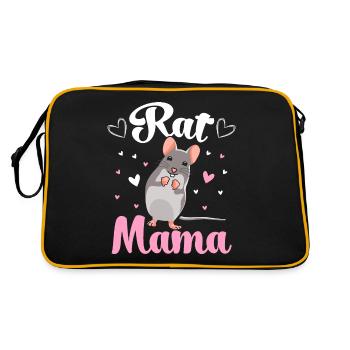 Maman Rat Propriétaire d’un animal de compagnie Maman rat - Sac Retro - noir/or - Dos
