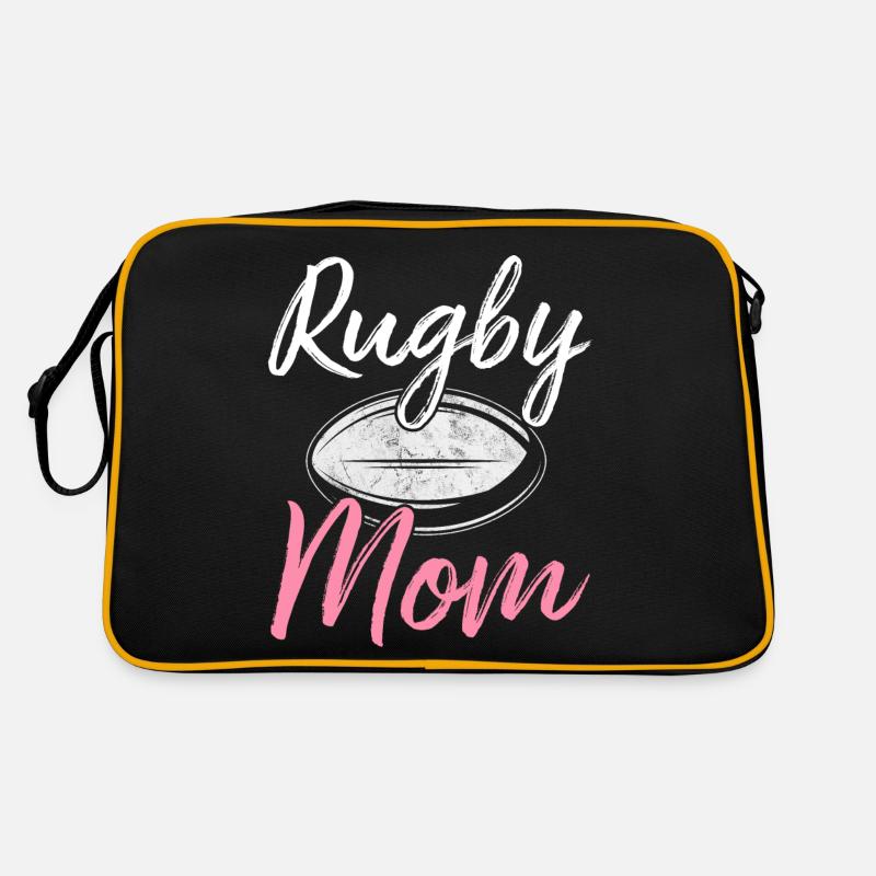 Rugby-Mutter Rugby-Spieler Retro Tasche